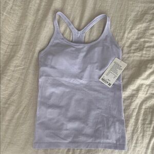 NWT LULULEMON EBB TO STREET TANK (B/C Cup) size 10, lavender frost